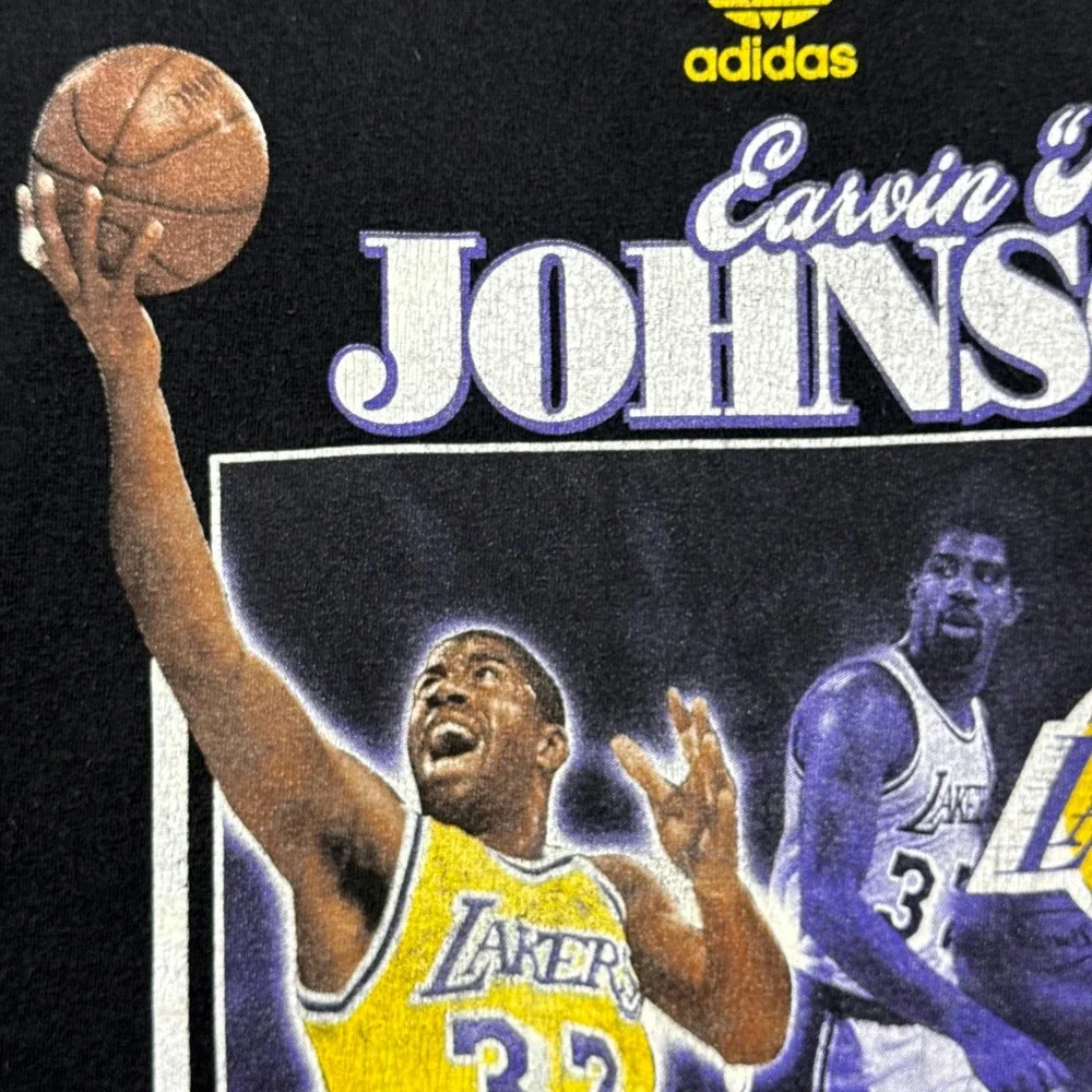 Lakers Short Mens 2XLMagic Johnson T-Shirt Graphic Tee 5x Champ‎